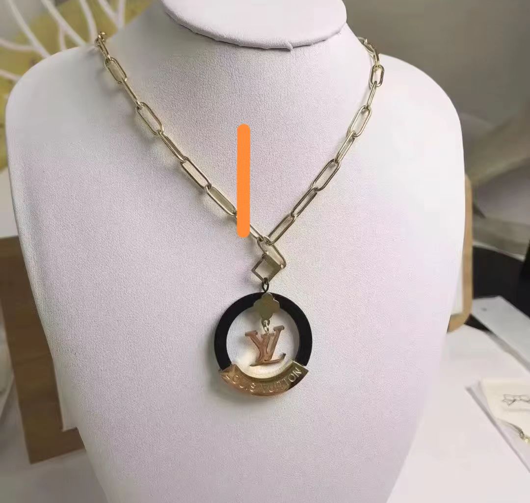 Ring Logo Pendant Necklace