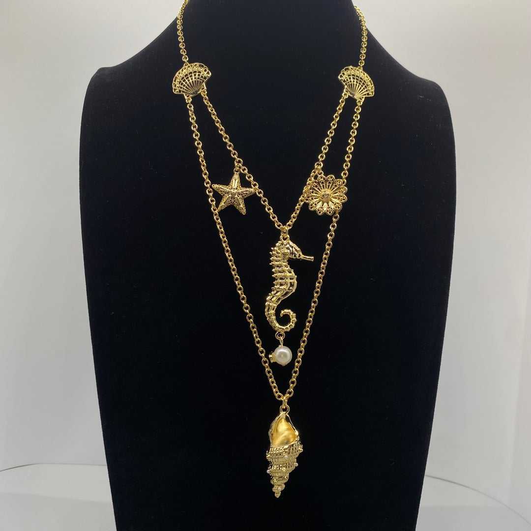 Ocean Style Gold Necklace