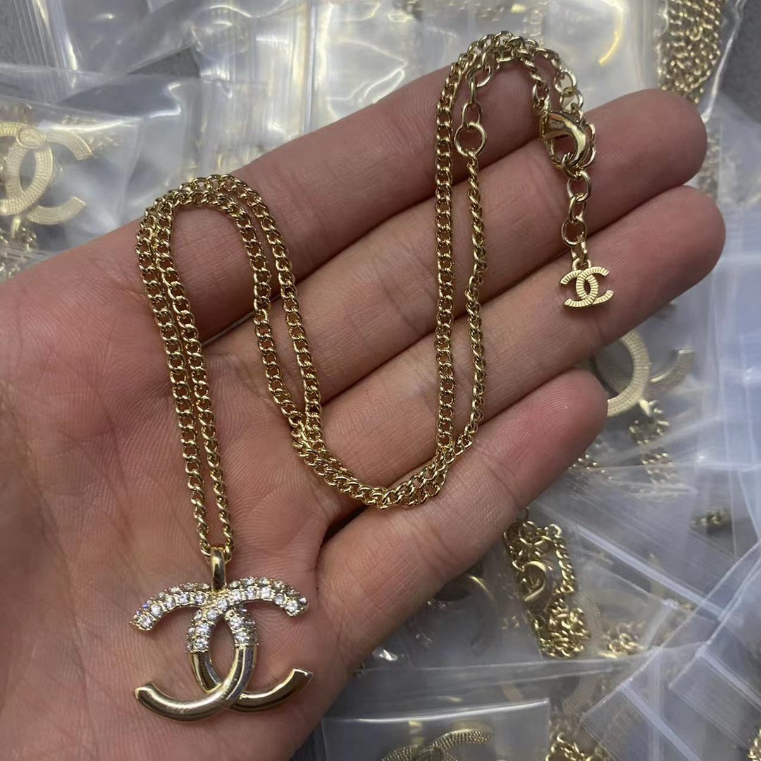 Inspired Glamorous Double - C Necklace