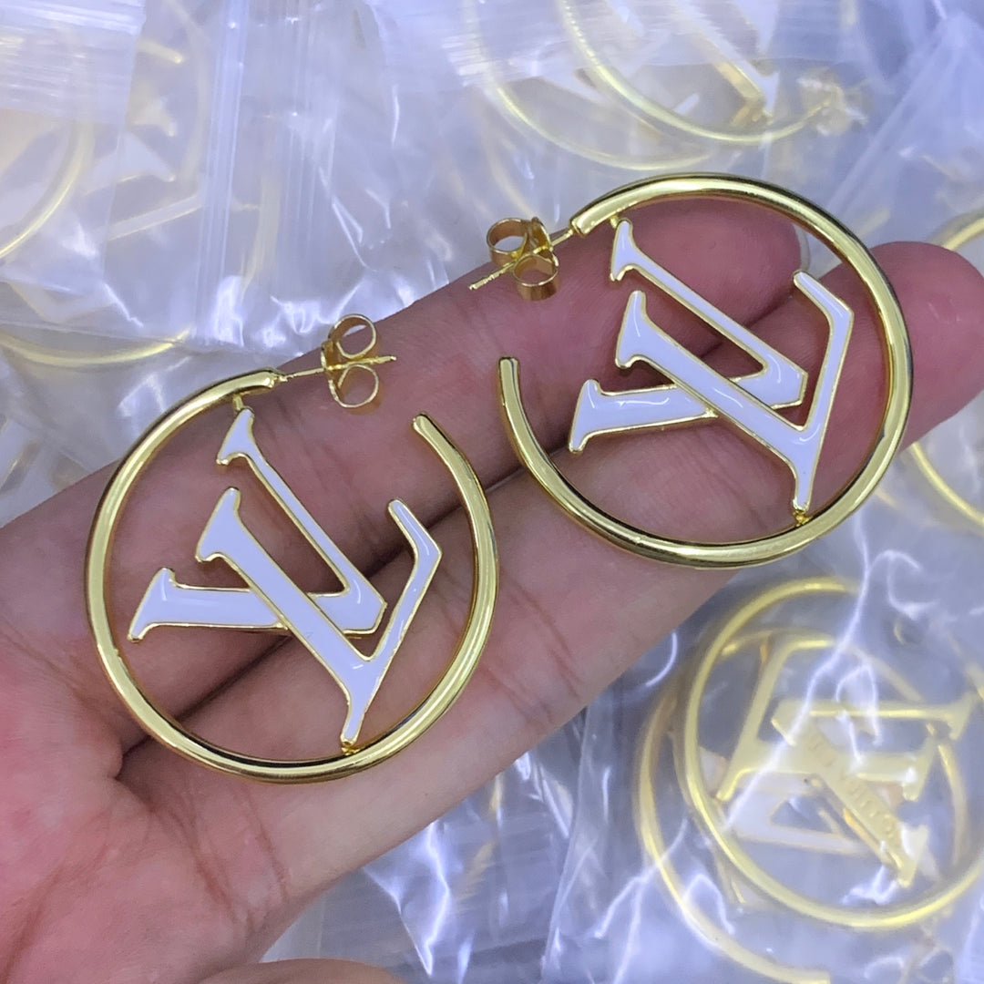 Trendy Gold Hoop Earrings