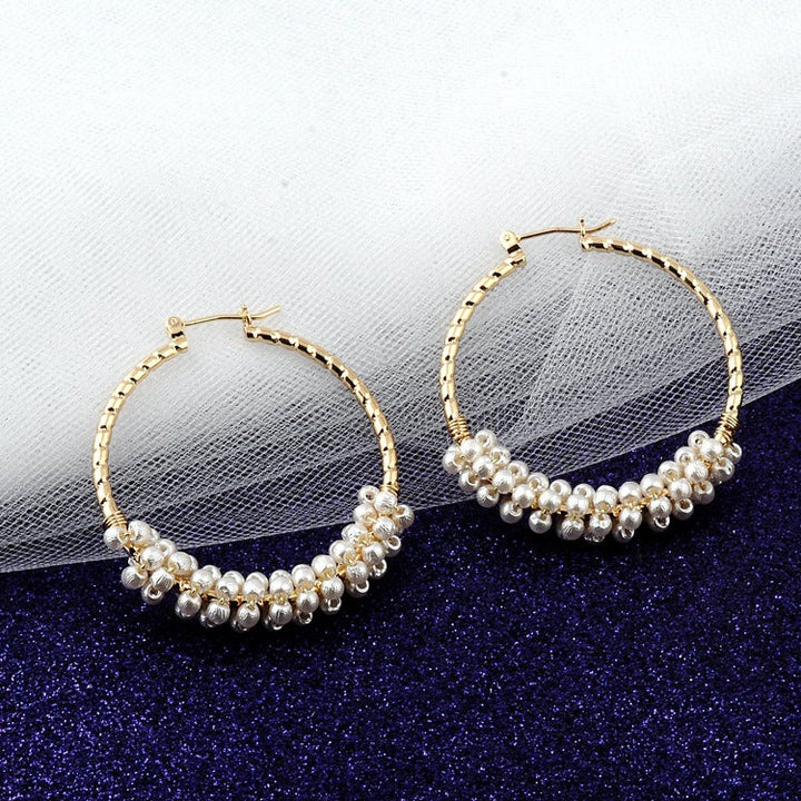 Fashion Letter Hollow Earrings