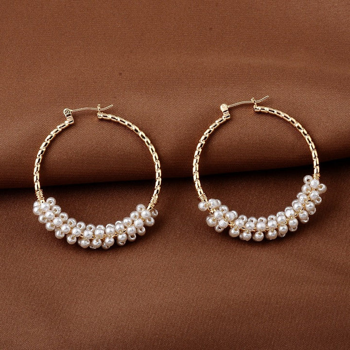 Fashion Letter Hollow Earrings