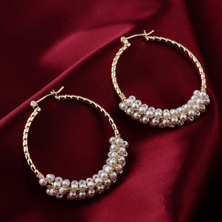 Fashion Letter Hollow Earrings