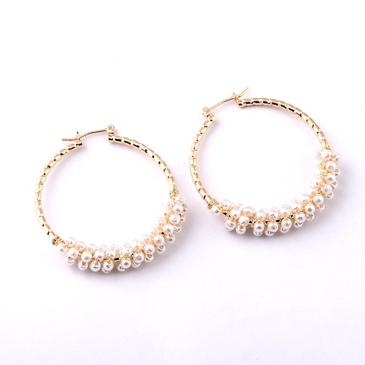 Fashion Letter Hollow Earrings