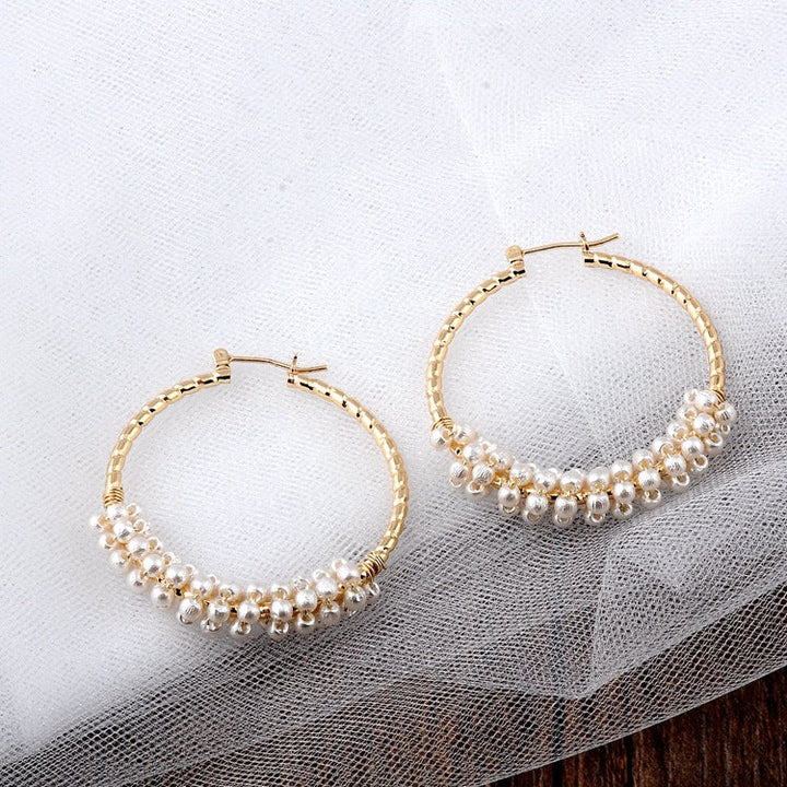 Fashion Letter Hollow Earrings