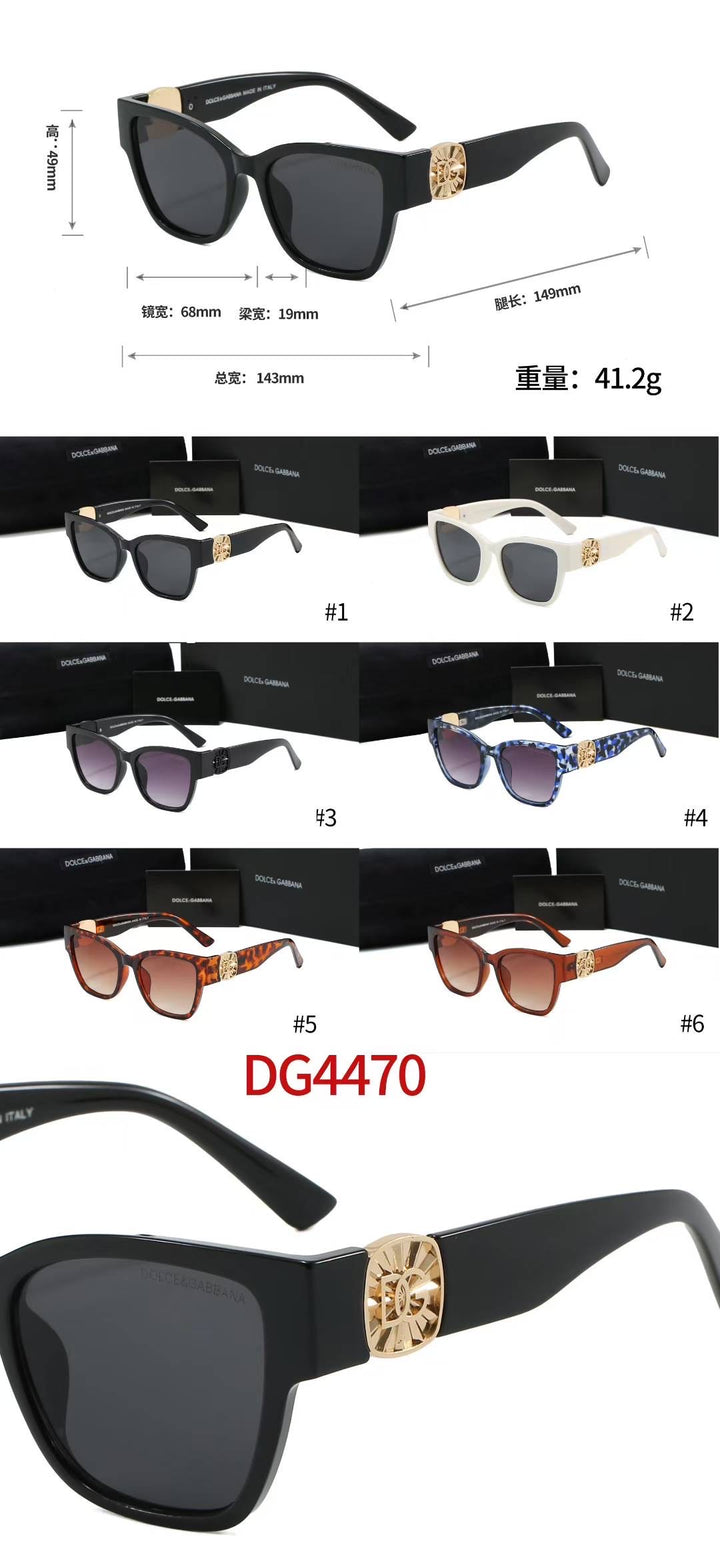 6 Color Metal Logo Design Sunglasses