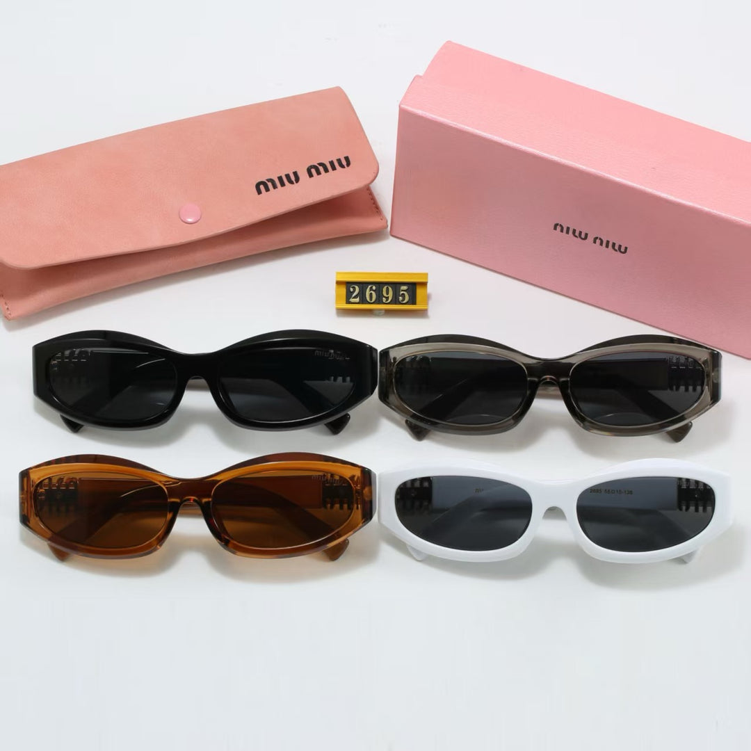 Glamorous Cat Eye Faux Square Sunglasses in 4 Colors