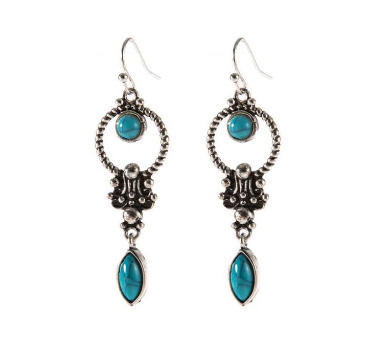 Vintage inlaid turquoise Earrings