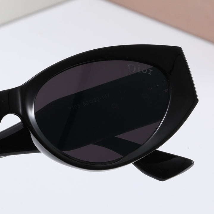 Unique cat-eye shape sunglasses in 4 colors
