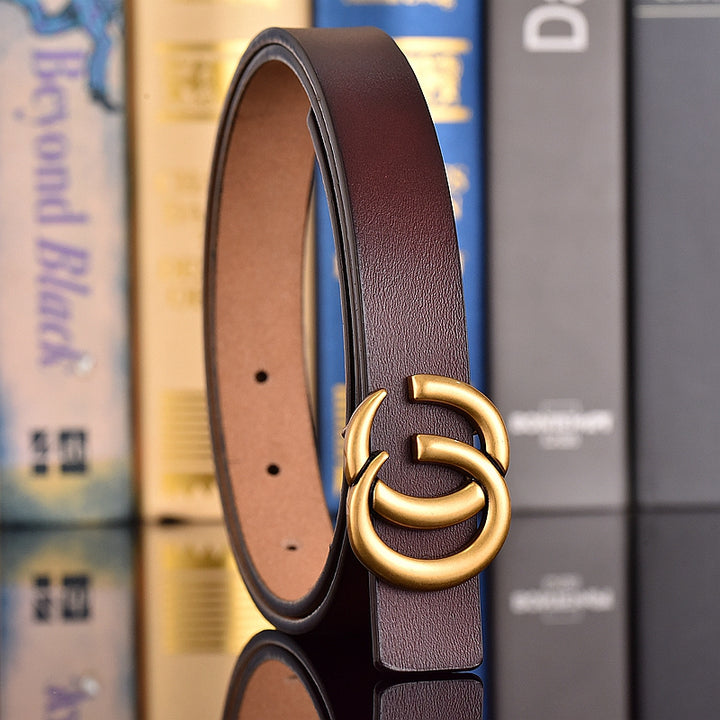 4 Colors GG Hand Brushed Women's Belts