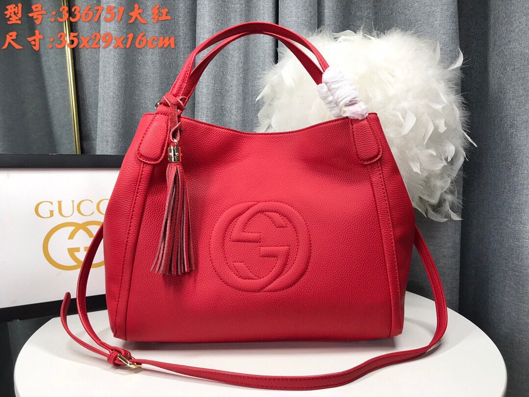 7 Colors Cowhide Tote Bag