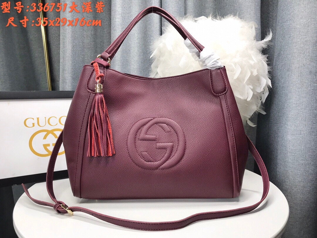 7 Colors Cowhide Tote Bag