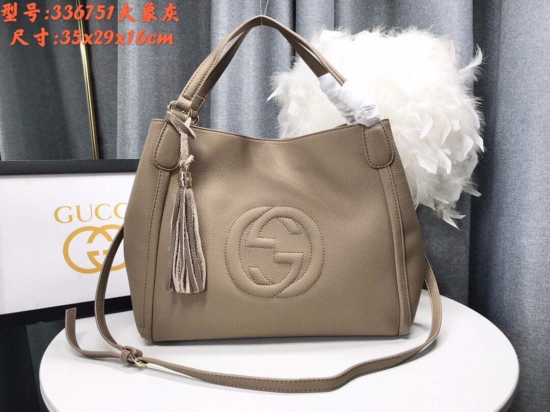 7 Colors Cowhide Tote Bag