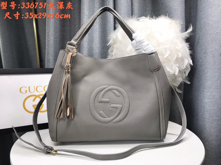 7 Colors Cowhide Tote Bag