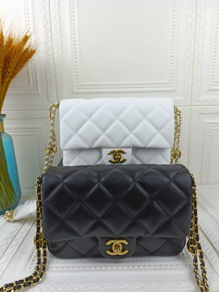 2 Colors Gold Coin Chain Bag