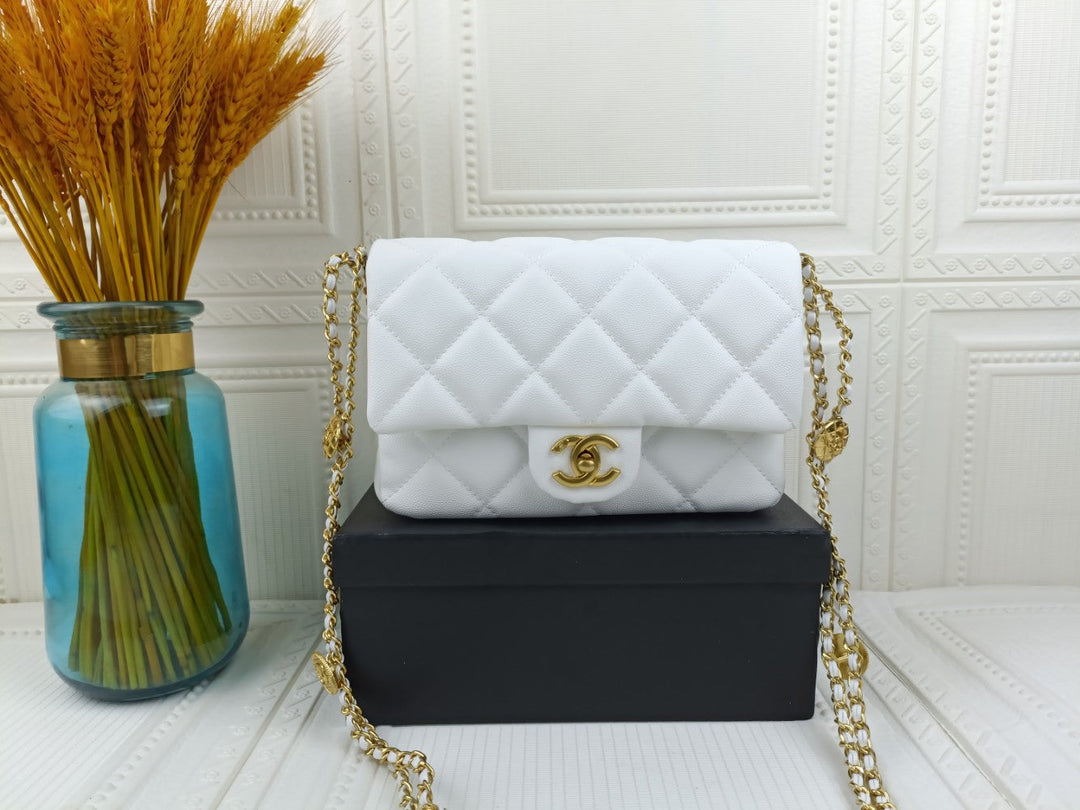 2 Colors Gold Coin Chain Bag