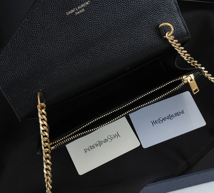 4 Colors Fashion Cowhide Leather Chain Bag