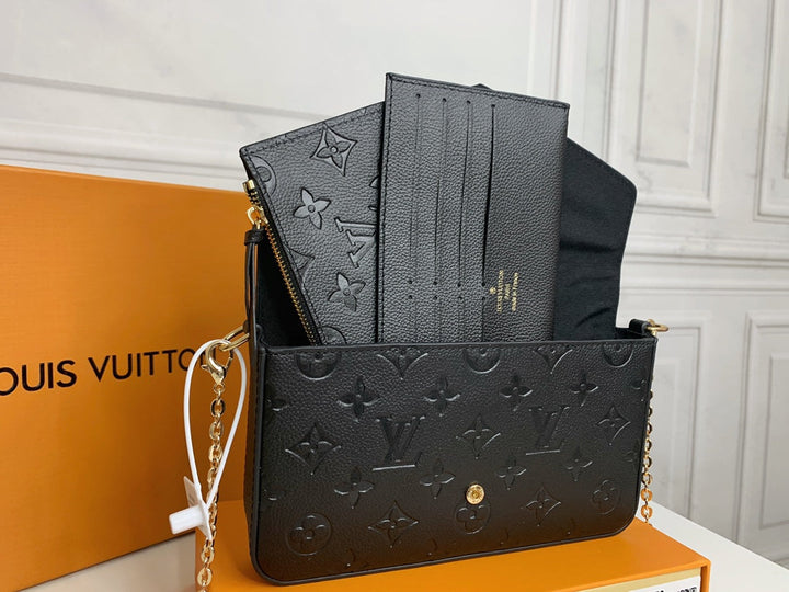 4 Colors Embossed Pattern Cowhide Bag