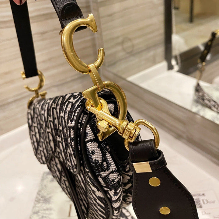 Classic Monogram Print Crossbody Handbag