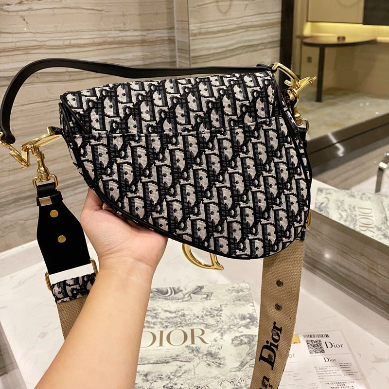 Classic Monogram Print Crossbody Handbag