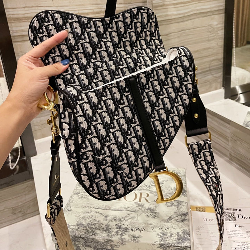 Classic Monogram Print Crossbody Handbag