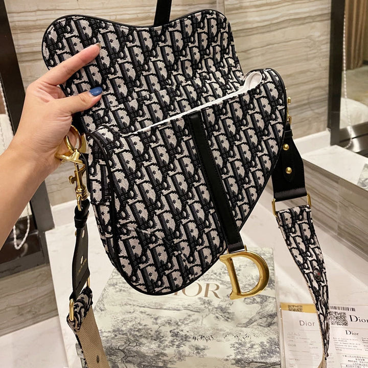 Classic Monogram Print Crossbody Handbag