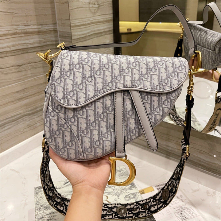 Classic Monogram Print Crossbody Handbag