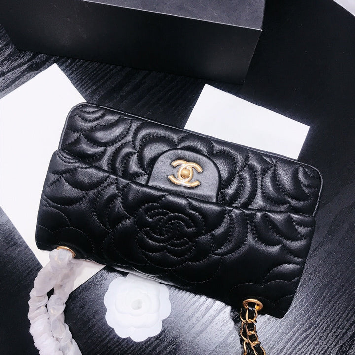 Fashion Flower Print Leather Women's Crossbody Bag Shoulder Bag