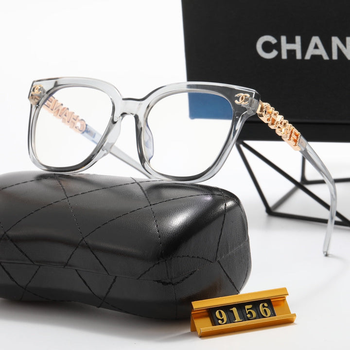 7 Colors - Gold Monogram Trimmed Sunglasses