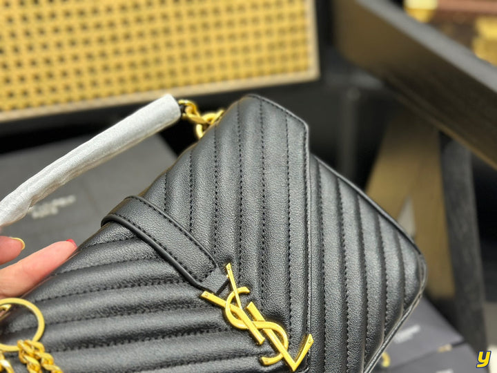 Classic YS letter messenger bag