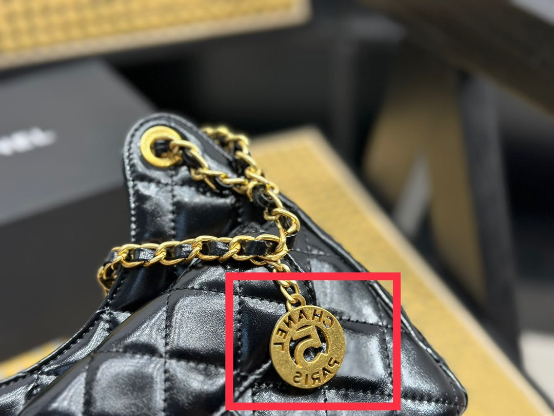 Fashion Double C Bump and Irregular Messenger Bag