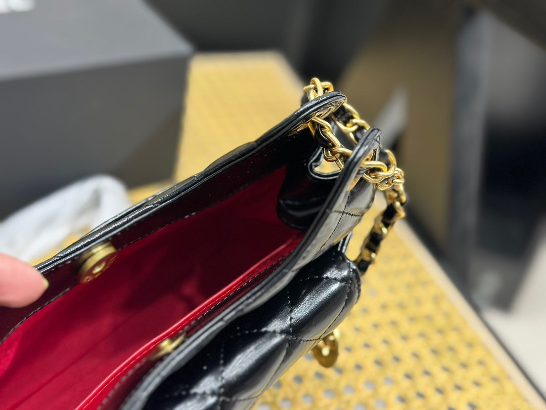 Fashion Double C Bump and Irregular Messenger Bag