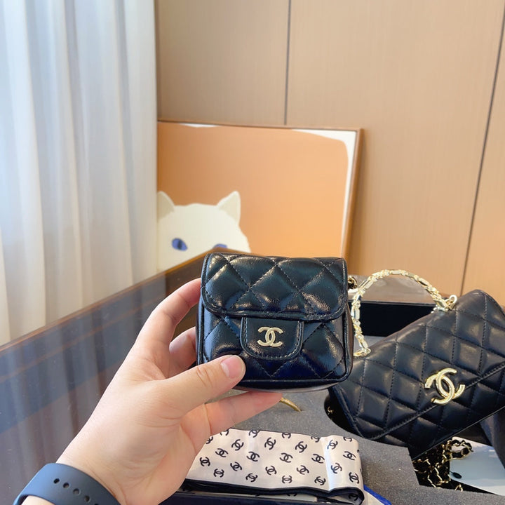 Classic Leather Rhombus Series Ladies Handbag Set