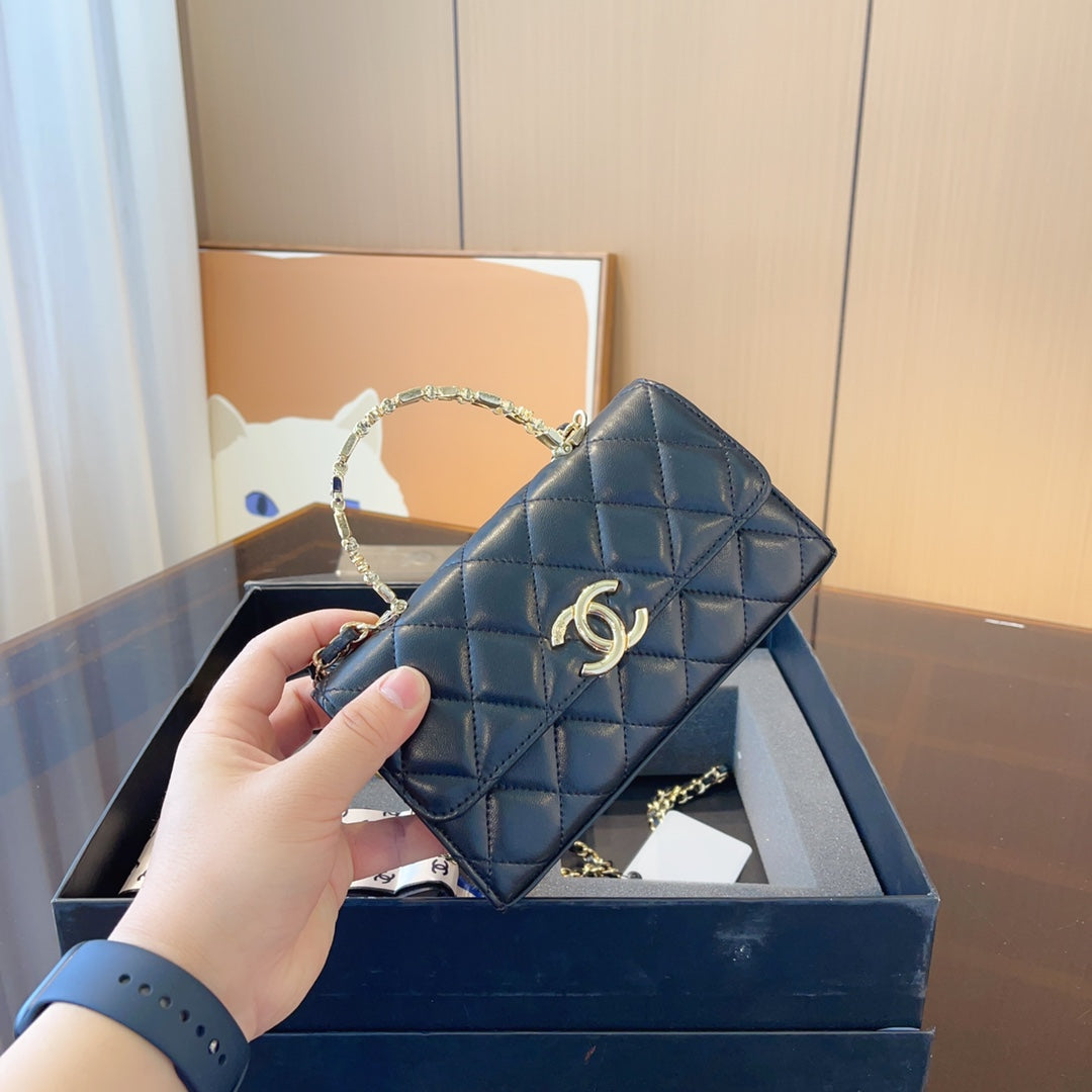 Classic Leather Rhombus Series Ladies Handbag Set