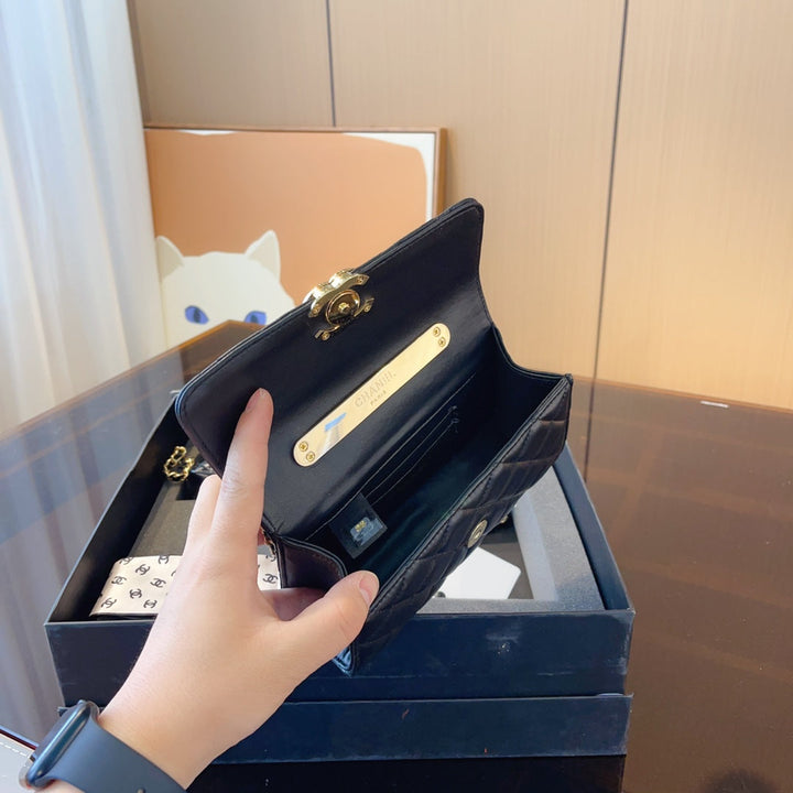 Classic Leather Rhombus Series Ladies Handbag Set