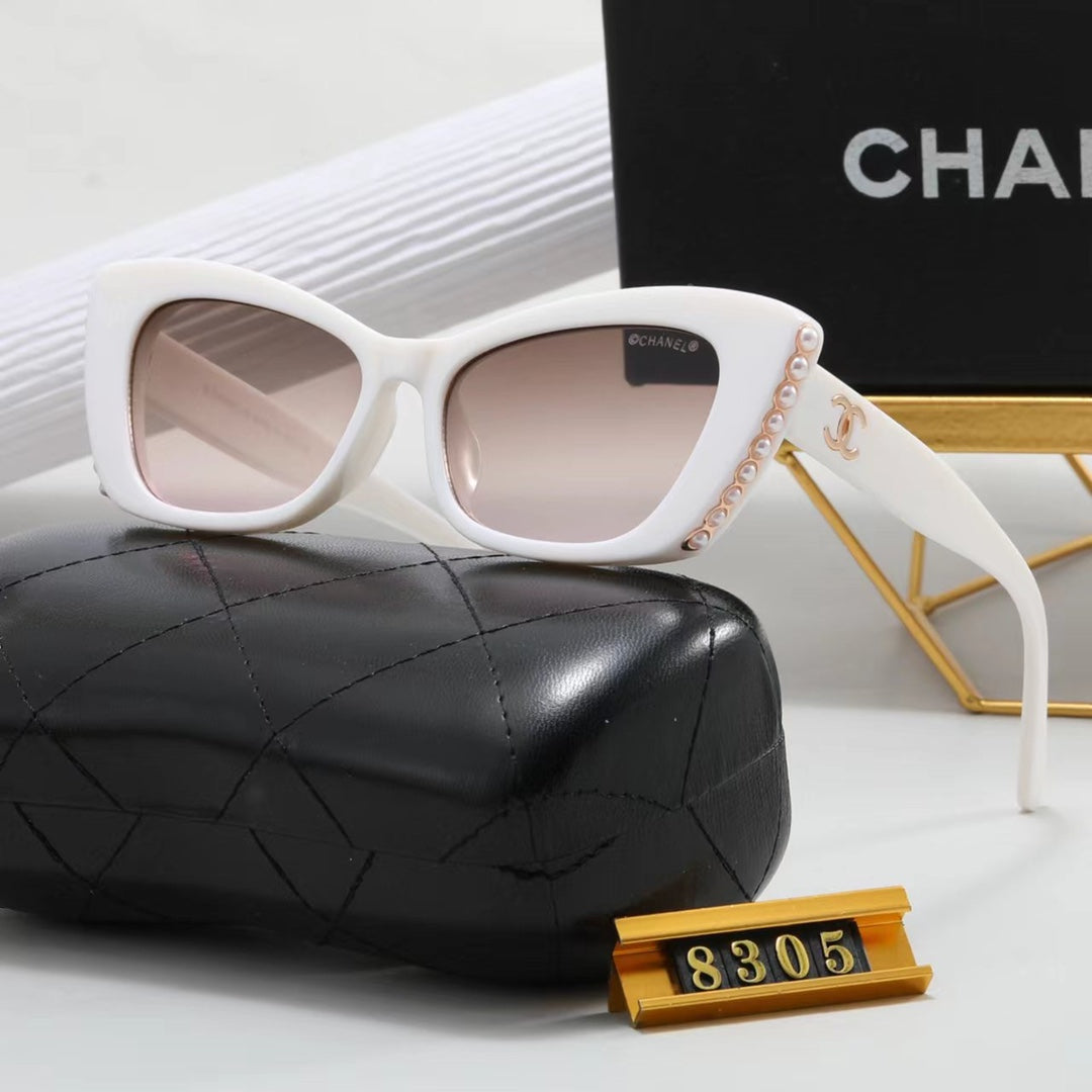 6 Colors Pearl Trimmed Sunglasses