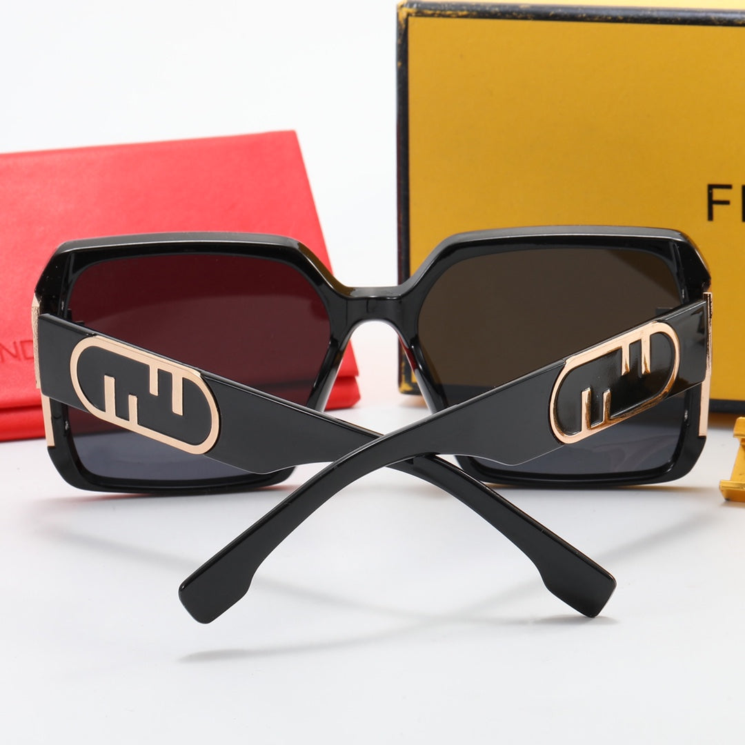4-color fashion FF letter sunglasses polarizer