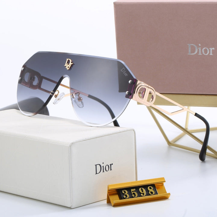 6 Colors - Large Rimmed Frameless Luxury Sunglasses