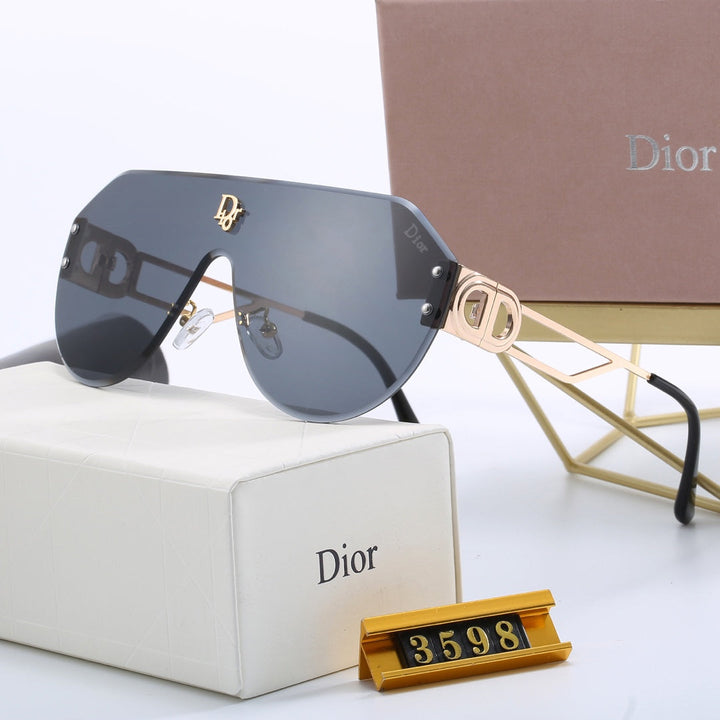 6 Colors - Large Rimmed Frameless Luxury Sunglasses