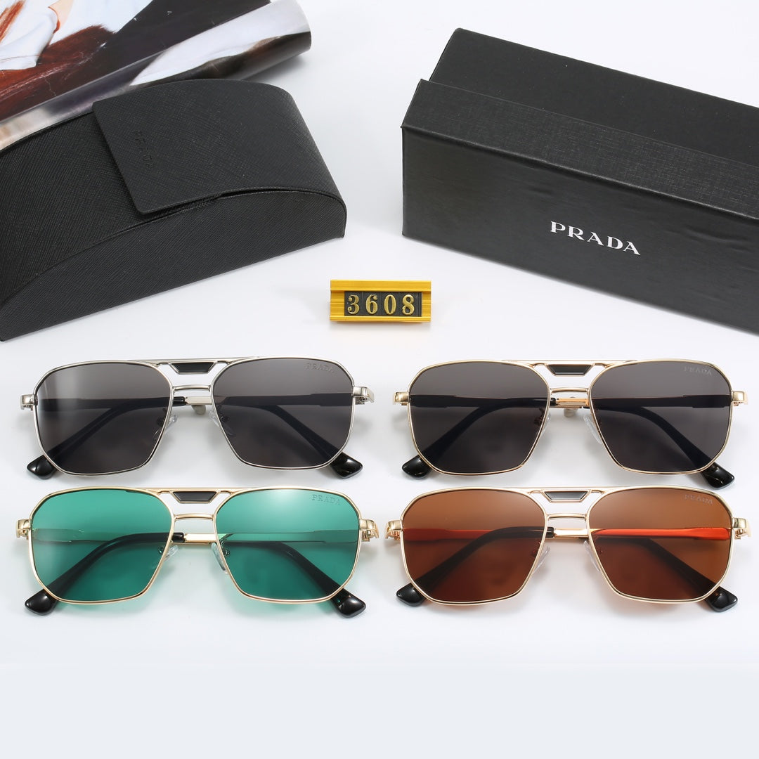 4-color fashion PA letter sunglasses