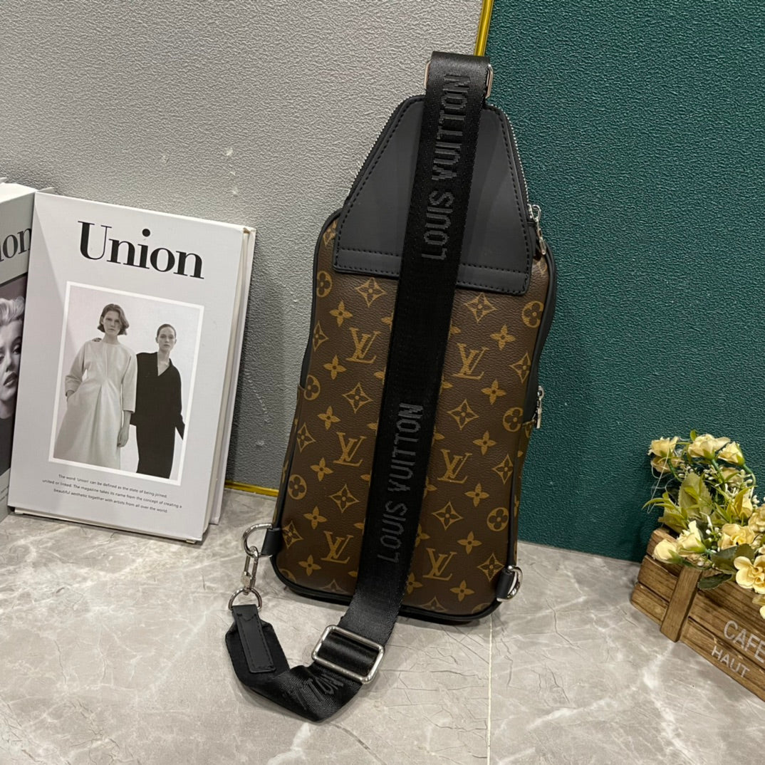 Brown Printed Shoulder Bag
