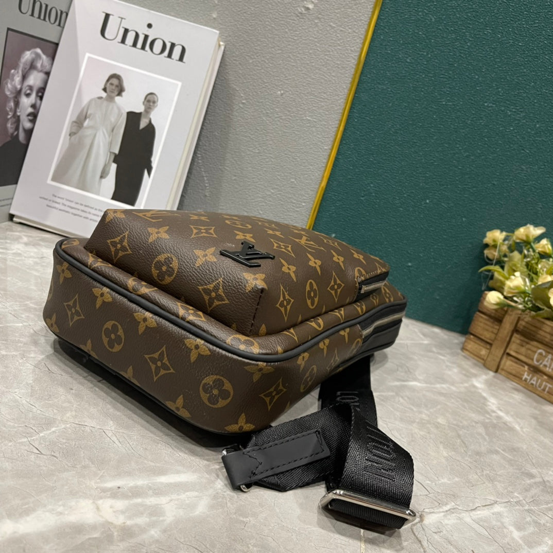Brown Printed Shoulder Bag