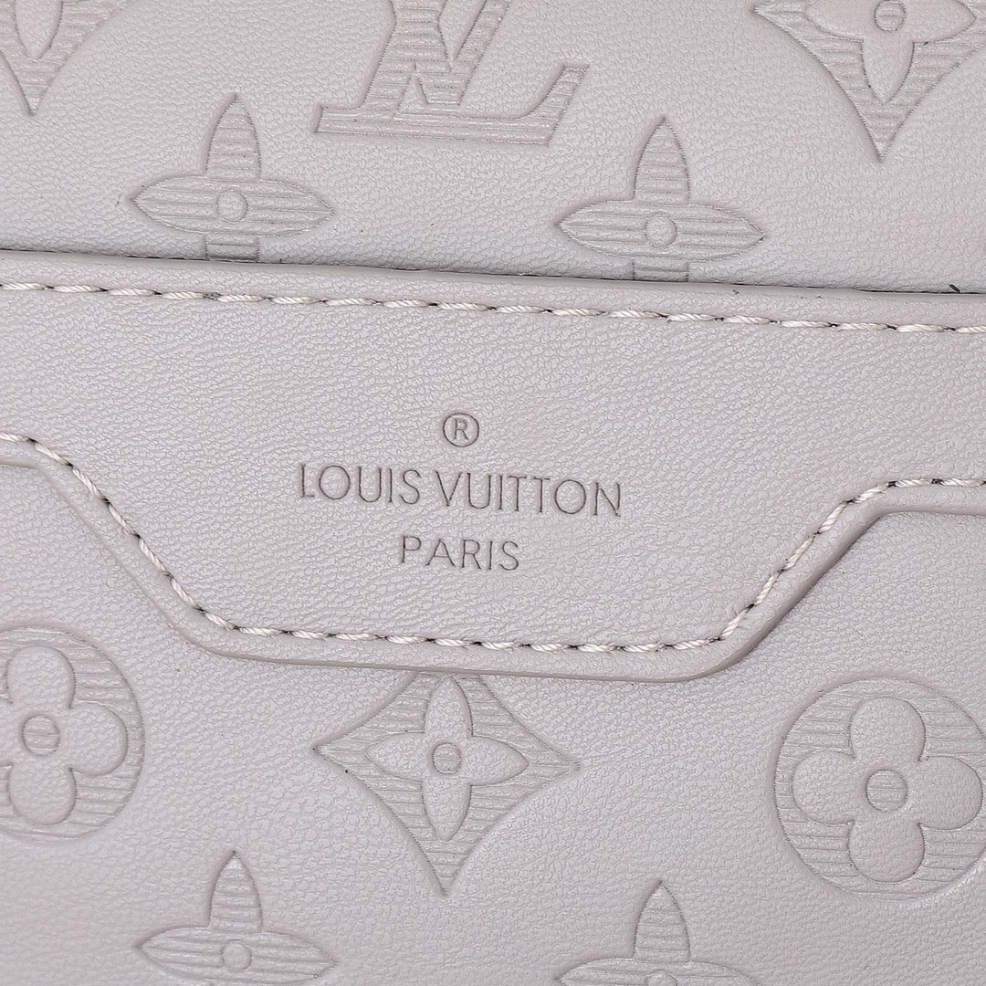 Two Color Classic Print Messenger Bag
