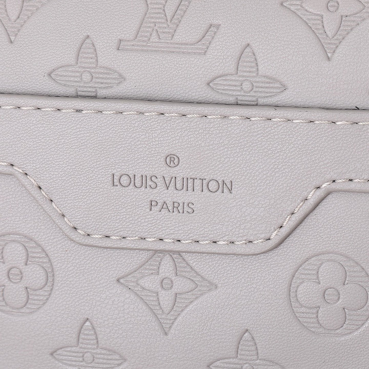 Two Color Classic Print Messenger Bag