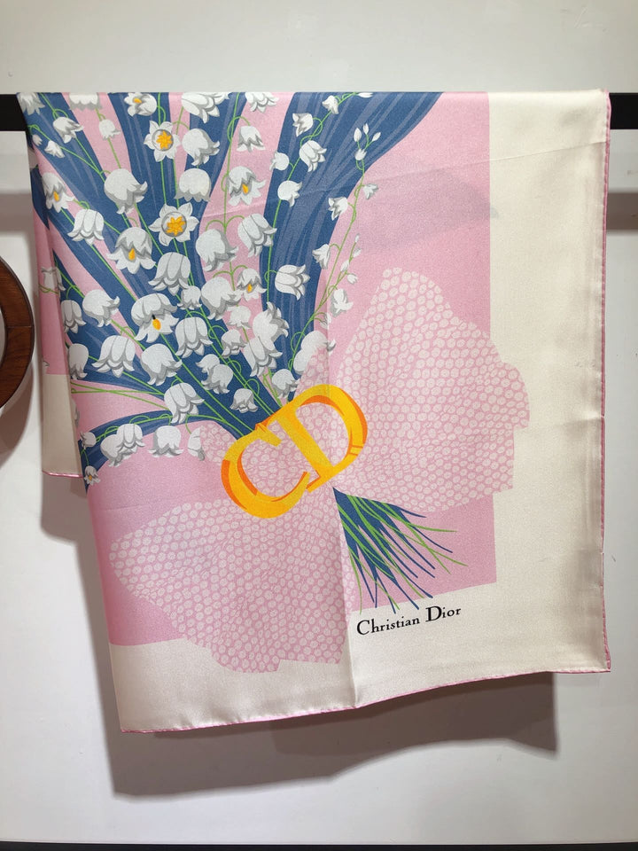 Fashion CD printed silk scarf