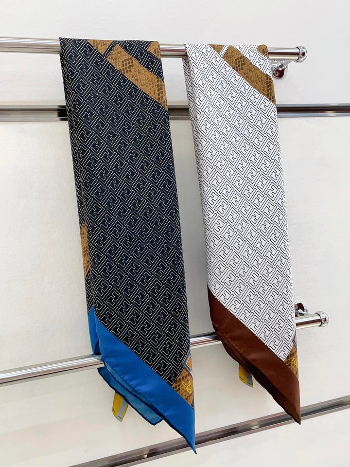 Fashion CD printed silk scarf