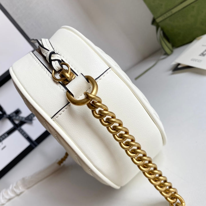 3 Colors - Round Cowhide Handbag