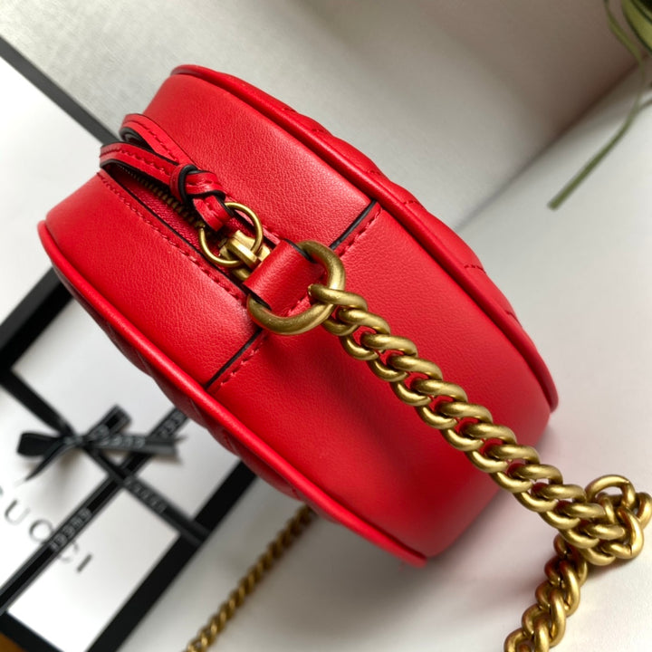 3 Colors - Round Cowhide Handbag