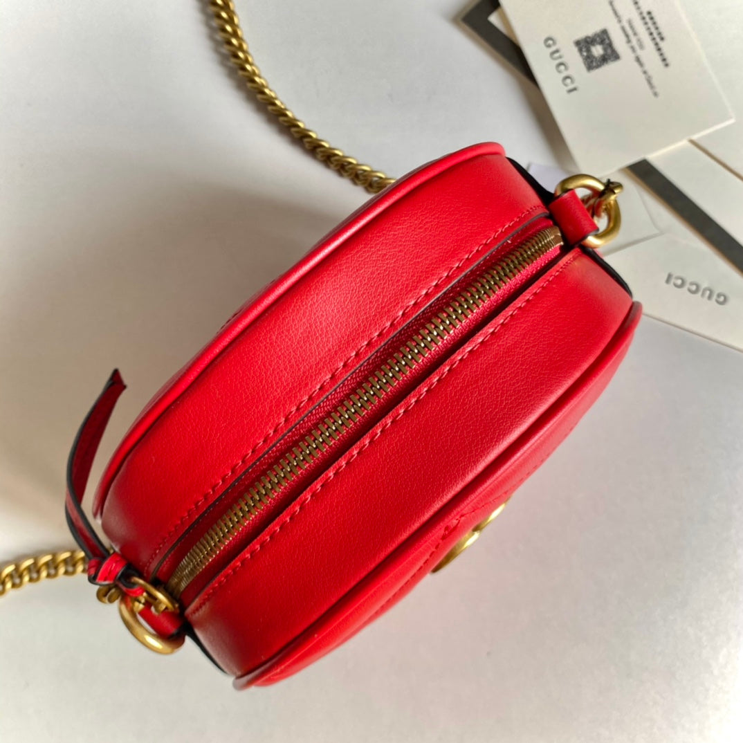 3 Colors - Round Cowhide Handbag