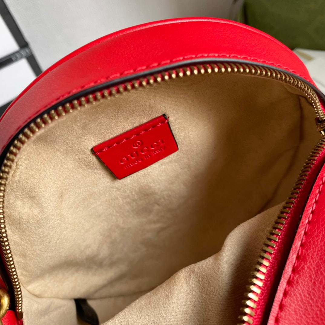 3 Colors - Round Cowhide Handbag